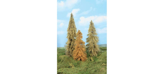 HOゲージ/TTゲージ/Nゲージ 鉄道模型 Heki ヘキ カラマツ 秋色 3本セット 18-24cm Larches autumnal