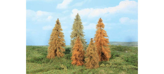 Nゲージ/HOゲージ/TTゲージ 鉄道模型 Heki カラマツ 5本 秋 14-18cm 5 larches autumnal