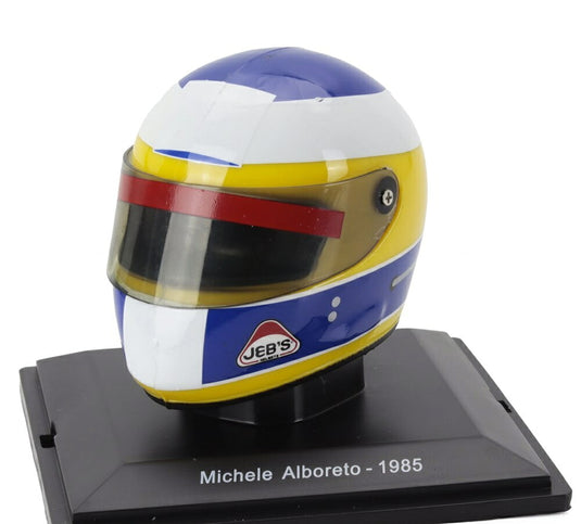 Helmetヘルメット F1 ミケーレアルボレート 156 85 チーム Ferrariフェラーリ 1985 イエロー ブルー ホワイト SPARK-EDITION-CASCHI-DEI-PILOTI-FERRARI-COLLECTION / EDICO