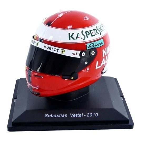 セバスチャン・ベッテル ヘルメット 2019 モナコGP ニキ・ラウダ トリビュート レッド / Promocar 1/5 ミニカー