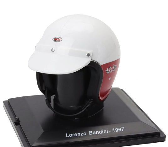 Helmetヘルメット F1 ロレンツォバンディーニ 312 F1 67 チーム Ferrariフェラーリ 1967 レッド ホワイト SPARK-EDITION-CASCHI-DEI-PILOTI-FERRARI-COLLECTION / EDICOL