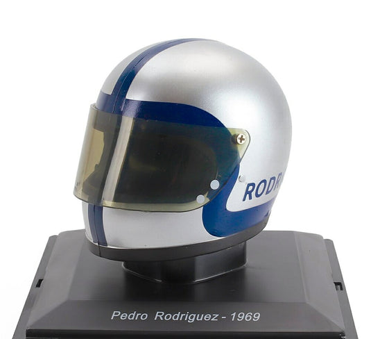 Helmetヘルメット F1 ペドロロドリゲス チーム Scuderiaスクーデリア Ferrariフェラーリ SEFAC 312 1969 シルバー SPARK-EDITION-CASCHI-DEI-PILOTI-FERRARI-COLLECTION