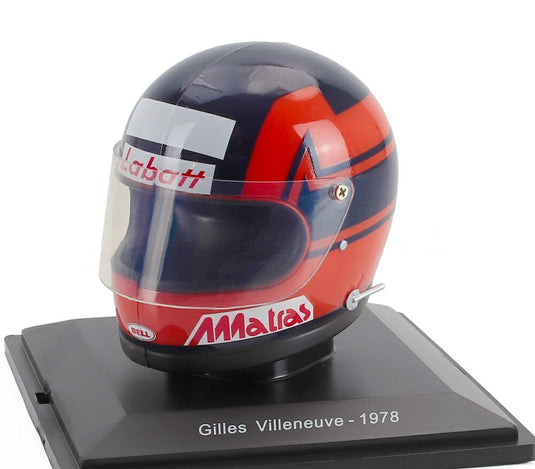 Helmetヘルメット F1 ジルヴィルヌーヴ チーム Scuderiaスクーデリア Ferrariフェラーリ SEFAC 312T3 1978 レッド ブラッ SPARK-EDITION-CASCHI-DEI-PILOTI-FERRARI-COLLEC