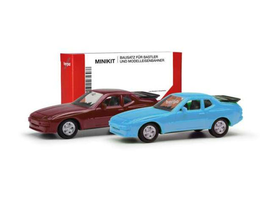 ポルシェ 944 2台セット レッド/ブルー ミニキット ヘルパ 1/87 Porsche / Herpa 1/87 ミニカー