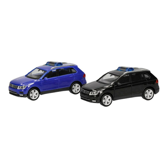 フォルクスワーゲン ティグアン 2台セット ブラック / Herpa 1/87 ミニカー