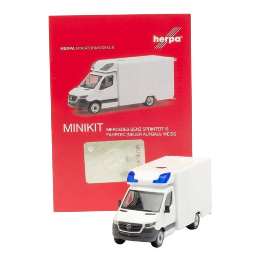 メルセデス・ベンツ スプリンター'18 Fahrtec 救急車 ホワイト / Herpa 1/87 組立キット