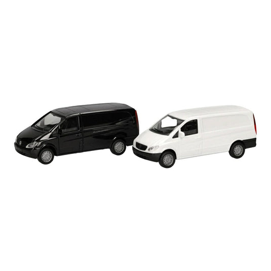 メルセデス・ベンツ Cito ボックス 2個セット ブラック ホワイト 組立キット / Herpa 1/87 ミニカー