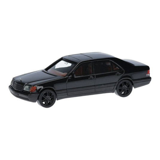 メルセデス・ベンツ 600 SEL V12 ブラック セダン / Herpa 1/87 ミニカー