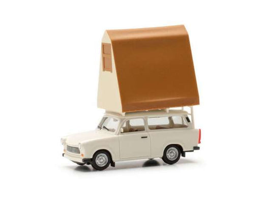 トラバント 601 S ユニバーサル ルーフテント付 グレー ヘルパ 1/87 / Herpa 1/87 ミニカー