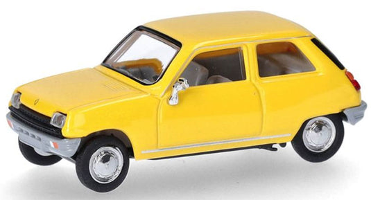 Renaultルノー R5 イエロー 模型 ダイキャスト モデル / Herpa 1/87 ミニカー 模型