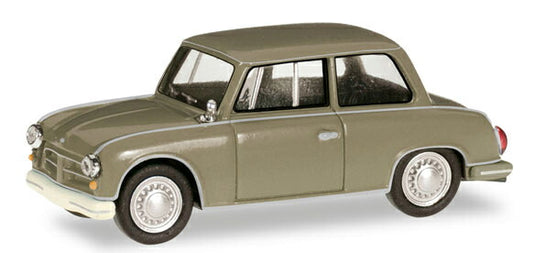 AWZ P 70 セダン オリーブスレートグレー 旧車 模型 ダイキャスト モデル / Herpa 1/87 ミニカー 模型