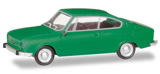 Skodaシュコダ 110 R トラフィックグリーン 模型 ダイキャスト モデル / Herpa 1/87 ミニカー 模型
