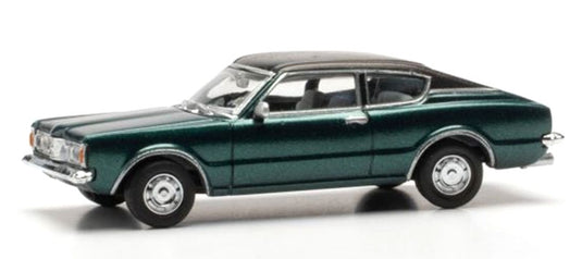 Fordフォード Taunusタウヌス クーペ ダークグリーン 模型 ダイキャスト モデル / Herpa 1/87 ミニカー 模型