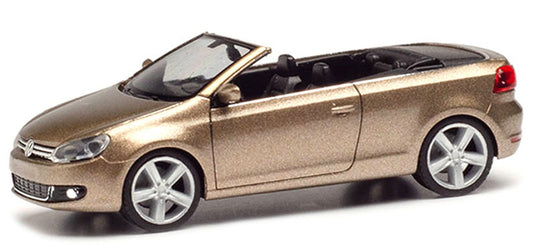 Volkswagenフォルクスワーゲン ゴルフ コンバーチブル ゴールド 模型 ダイキャスト モデル / Herpa 1/87 ミニカー 模型