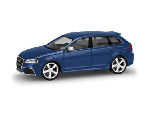 アウディ RS3 スポーツバック ブルー Audi RS3 ミニカー ヘルパ 1/87 / Herpa 1/87 ミニカー