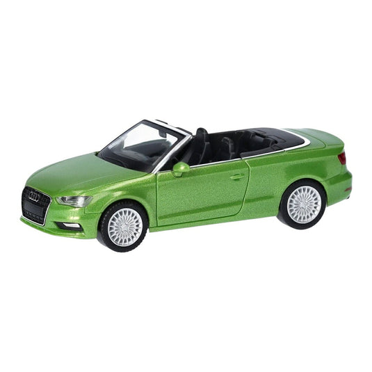 アウディ A3 カブリオレ グリーン オープンカー / Herpa 1/87 ミニカー