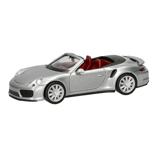ポルシェ 911 (991) ターボ カブリオレ シルバー / Herpa 1/87 ミニカー