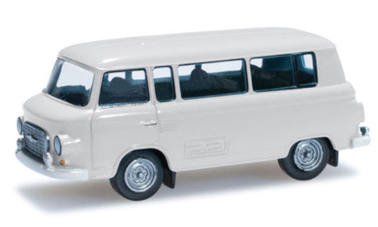 Barkasバルカス B 1000 バス グレー/ホワイト ワンボックス 旧車 模型 モデル / Herpa 1/120 ミニカー 模型