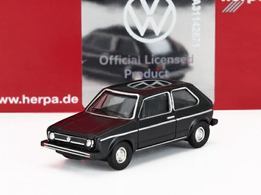 VOLKSWAGEN GOLF MKI 1976 ブラック/ Herpa 1/120 ミニカー