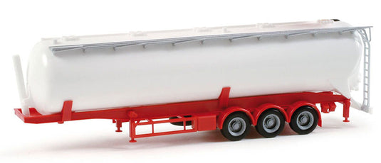 3軸 バルクタンクトレーラー 運搬車 荷台 働く車 模型 ダイキャスト / Herpa 1/87 ミニカー 模型