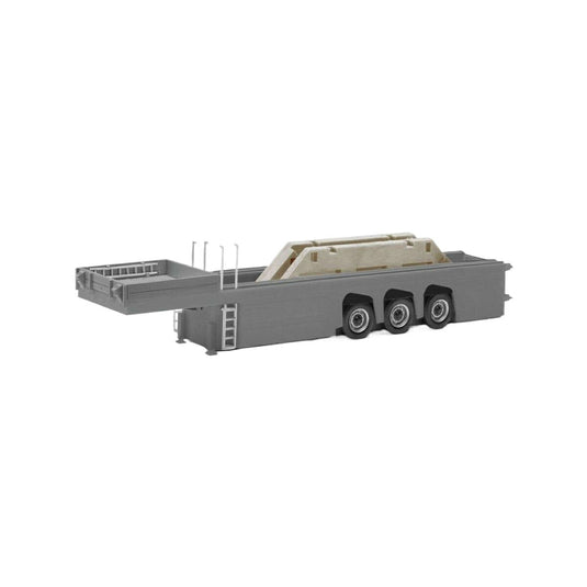 Herpa コンクリートパーツセミトレーラー + 屋根ギャブル4個 076418-003/ Herpa 1/87  模型