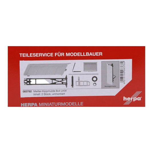 Meiller ダンプボディ 8x4トラック用 2個セット / Herpa 1/87 模型 パーツ