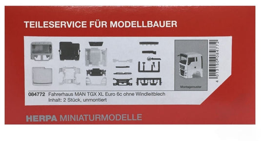 MAN TGX XL Euro 6c キャブ 2個セット / Herpa 1/87 模型 パーツ
