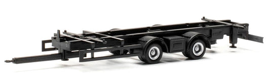 タンデムトレーラー シャーシ 運搬車 荷台 働く車 模型 ダイキャスト モデル / Herpa 1/87 ミニカー 模型