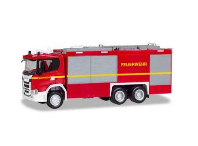 Scania CG Empl ULF 消防隊 レッド/Herpa 1/87ミニカー