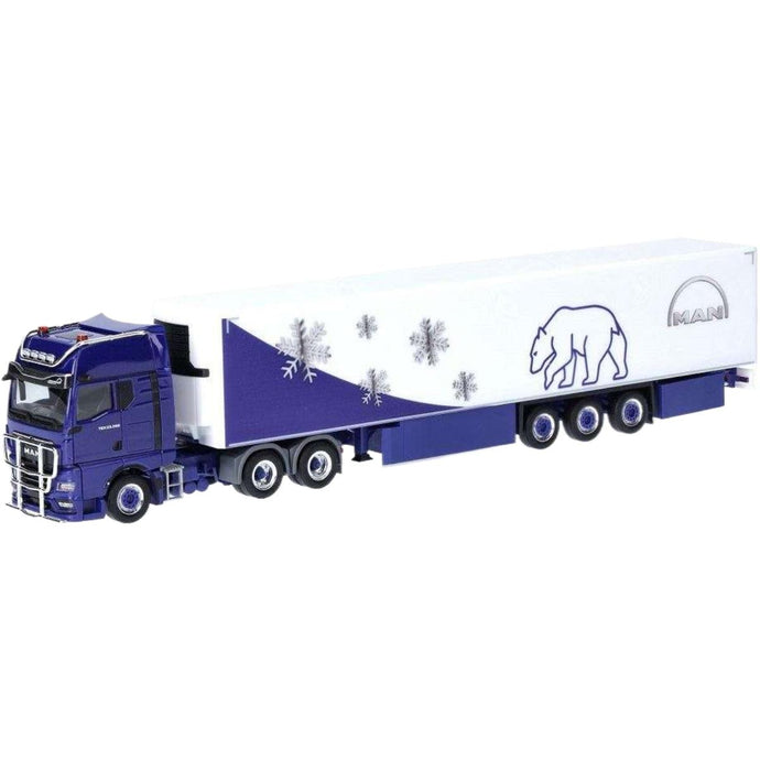 MAN LKW MAN TGX GX 6x4 冷凍セミトレーラー トレーラー / Herpa 1/87 建設機械模型 工事車両