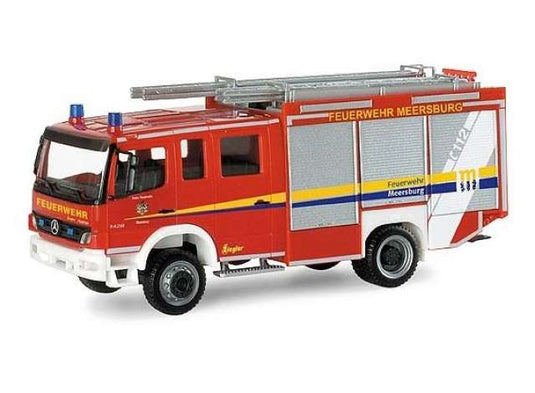 Mercedes Benz Atego HLF 2020 自由消防隊 メーアスブルク レッド/Herpa 1/87ミニカー