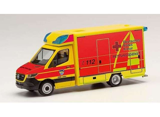 メルセデスベンツ スプリンター ユイスト救急隊 イエロー/レッド ヘルパ / Herpa 1/87 ミニカー