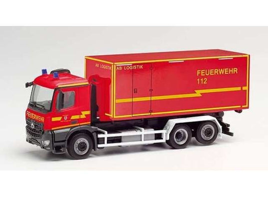 Mercedes Benz アロクス M W-LKW 消防隊 シュタット・ヘルツォーゲンラート レッド/Herpa 1/87ミニカー