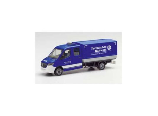 メルセデスベンツ スプリンター ダブルキャブ THW ミュンヘン東 働く車 / Herpa 1/87 ミニカー