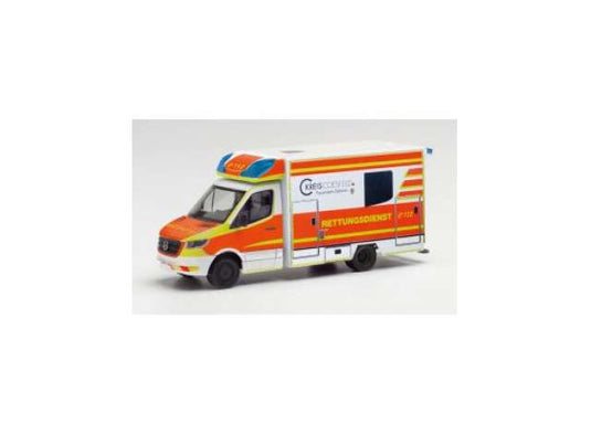 Mercedes Benz Sprinter Fahrtec RTW 救急車 デュルメン オレンジ/ホワイト/ Herpa  1/87 ミニカー