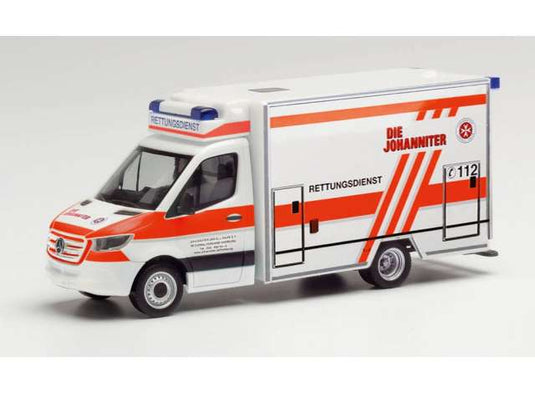 Mercedes Benz スプリンター ファールテク ヨハニターハンブルク ホワイトレッド/Herpa 1/87ミニカー