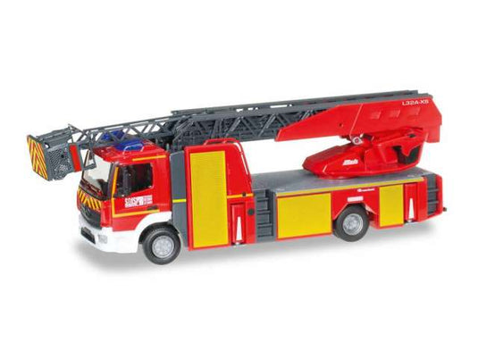 Mercedes Benz Atego ドレリーター消防隊 ミュルーズ レッドイエロー/Herpa 1/87ミニカー