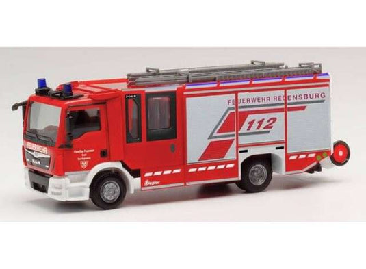 MAN TGL Ziegler Z-Cab 消火車両 消防署レーゲンスブルク レッド/Herpa 1/87ミニカー