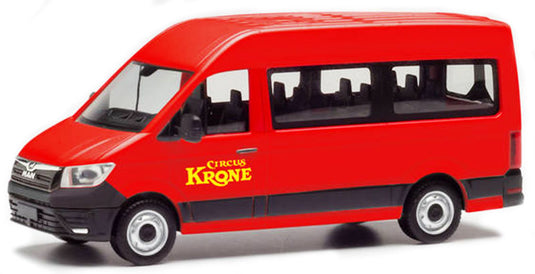 MANマン TGE バス サーカス仕様 働く車 模型 ダイキャスト モデル / Herpa 1/87 ミニカー 模型