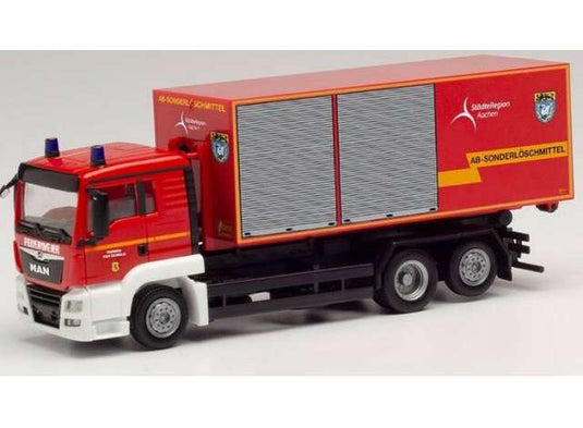 MAN TGS XL W-LKW 消防隊 エシュヴァイラー シュテーターレギオン アーヘン レッド/Herpa 1/87ミニカー