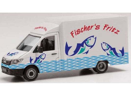 MAN TGE フードトラック Fischer`s Fritz ホワイト/ブルー ヘルパ / Herpa 1/87 ミニカー