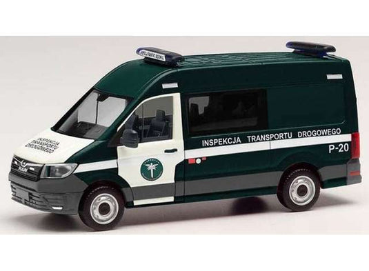 MAN TGE ポーランド輸送検査局 グリーン/ホワイト 働く車 ヘルパ 1/87 / Herpa 1/87 ミニカー