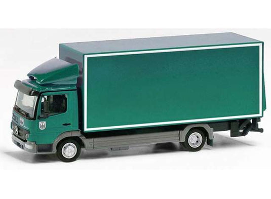 メルセデスベンツ アテゴ 荷台付 税関仕様 グリーン 働く車 ヘルパ 1/87 / Herpa 1/87 ミニカー