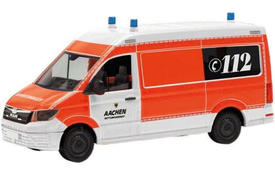 救急サービス アーヘン MAN TGE バス / Herpa 1/87 ミニカー 模型