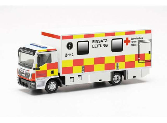 MAN TGL Koffer-LKW BRK N?rnberg イエロー/レッド/ホワイトミニカー/ Herpa1/87