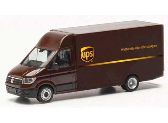 フォルクスワーゲン クラフター UPS 配送車 ブラウン 働く車 ヘルパ 1/87 / Herpa 1/87 ミニカー
