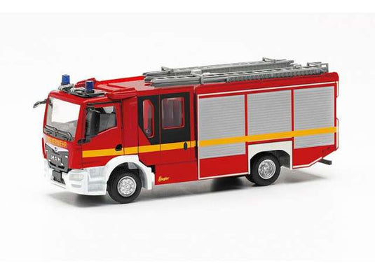 MAN TGM Ziegler Z-Cab 消火車両消防署 レーゲンスブルク レッドイエロー/Herpa 1/87ミニカー