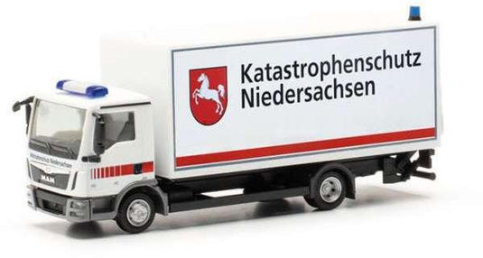 MAN TGL K-LKW Katastrophenschutz Niedersachsen ホワイト／レッド/ Herpa  1/87 ミニカー