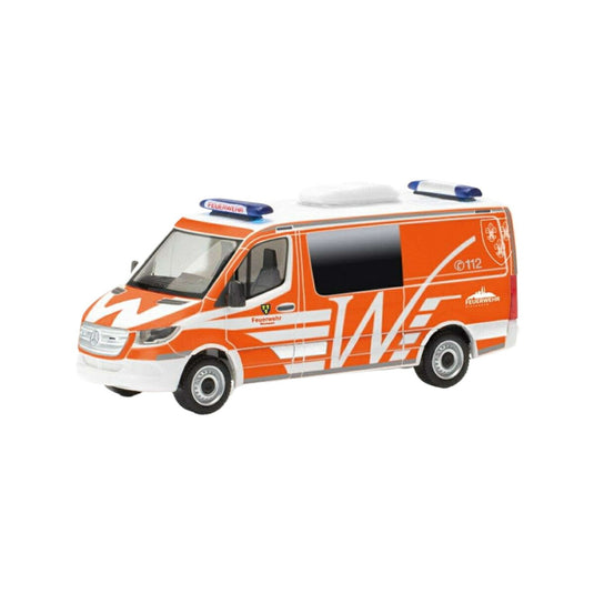 Herpa Feuerwehr Wiesbaden Mercedes Benz Sprinter 18 ハーフバス 097826/ Herpa 1/87  模型