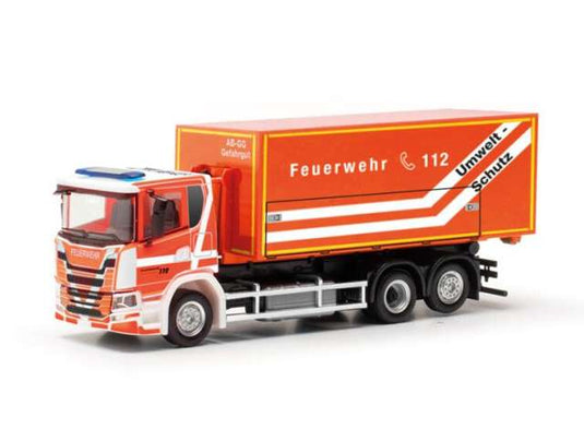 スカニア CG17 フルダ消防署 オレンジ 消防車 働く車 ヘルパ 1/87 / Herpa 1/87 ミニカー